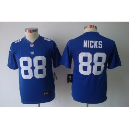Youth Nike New York Giants 88# Hakeem Nicks Blue Limited Jerseys Youth Nike New York Giants 88# Hakeem Nicks Blue Limited Jerseys