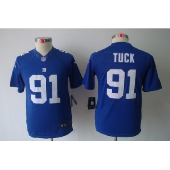 Youth Nike New York Giants 91# Justin Tuck Blue Limited Jerseys Youth Nike New York Giants 91# Justin Tuck Blue Limited Jerseys