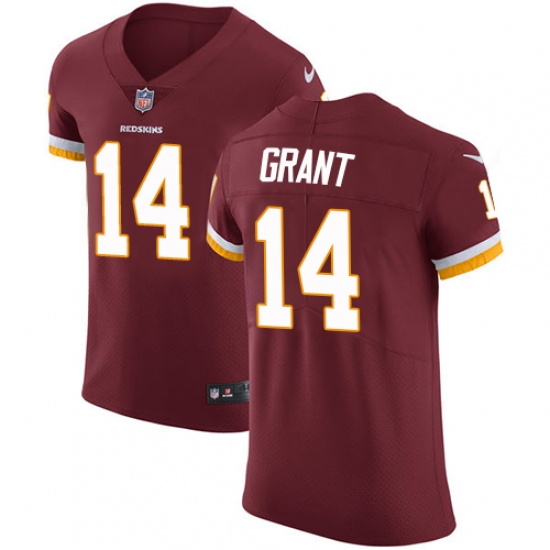 Men Nike Redskins #14 Ryan Grant Burgundy Red Team Color Stitched NFL Vapor Untouchable Elite Jersey Men Nike Redskins #14 Ryan Grant Burgundy Red Team Color Stitched NFL Vapor Untouchable Elite Jersey