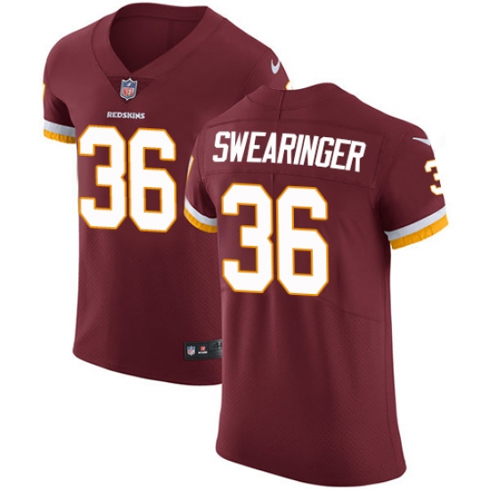 Men Nike Redskins #36 D J Swearinger Burgundy Red Team Color Stitched NFL Vapor Untouchable Elite Jersey Men Nike Redskins #36 D J Swearinger Burgundy Red Team Color Stitched NFL Vapor Untouchable Elite Jersey