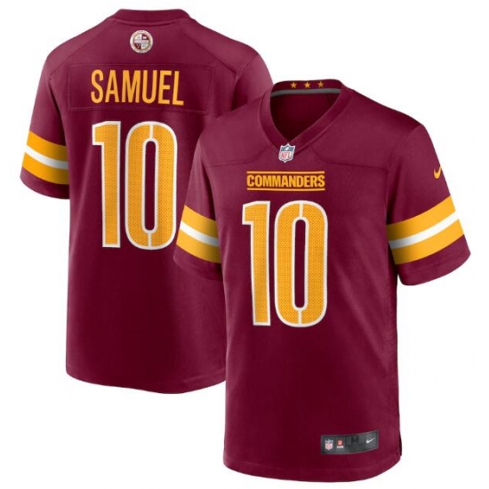 Men Washington Commanders 10 Curtis Samuel 2022 Burgundy Game Stitched Jersey Men Washington Commanders 10 Curtis Samuel 2022 Burgundy Game Stitched Jersey