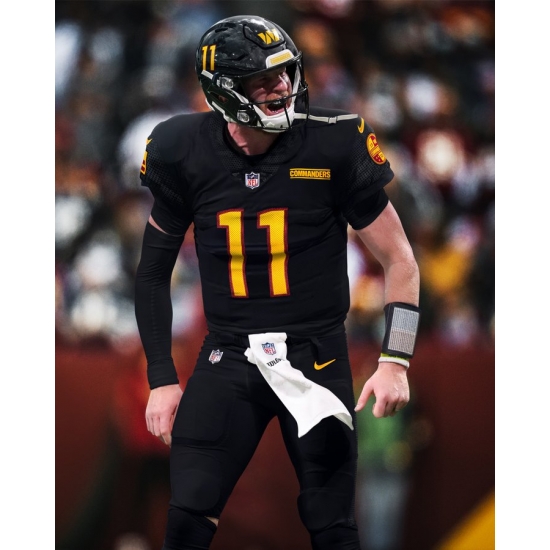Men Washington Commanders 11 Carson Wentz Black Vapor Elite Stitched jersey Men Washington Commanders 11 Carson Wentz Black Vapor Elite Stitched jersey