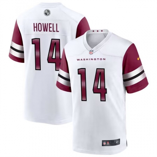Men Washington Commanders 14 Sam Howell 2022 White Stitched Game Jersey Men Washington Commanders 14 Sam Howell 2022 White Stitched Game Jersey