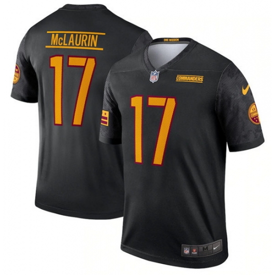 Men Washington Commanders 17 Terry McLaurin Black Alternate Stitched Football Jersey Men Washington Commanders 17 Terry McLaurin Black Alternate Stitched Football Jersey