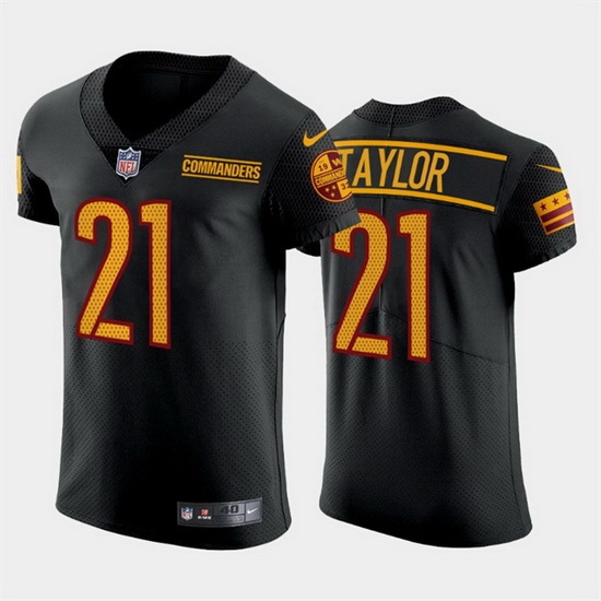Men Washington Commanders 21 Sean Taylor Black Elite Stitched jersey Men Washington Commanders 21 Sean Taylor Black Elite Stitched jersey