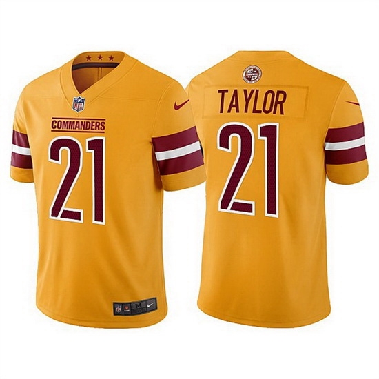 Men Washington Commanders 21 Sean Taylor Gold Vapor Untouchable Stitched Football jersey Men Washington Commanders 21 Sean Taylor Gold Vapor Untouchable Stitched Football jersey