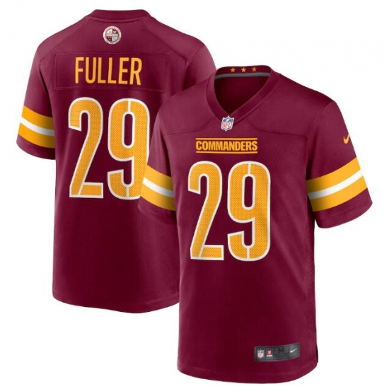 Men Washington Commanders 29 Kendall Fuller 2022 Burgundy Game Stitched Jersey Men Washington Commanders 29 Kendall Fuller 2022 Burgundy Game Stitched Jersey