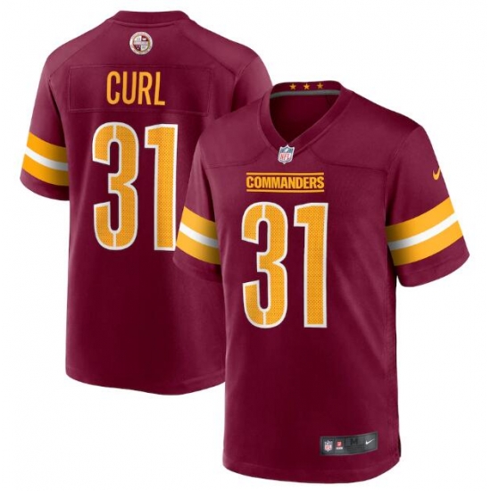 Men Washington Commanders 31 Kamren Curl 2022 Burgundy Game Stitched Jersey Men Washington Commanders 31 Kamren Curl 2022 Burgundy Game Stitched Jersey