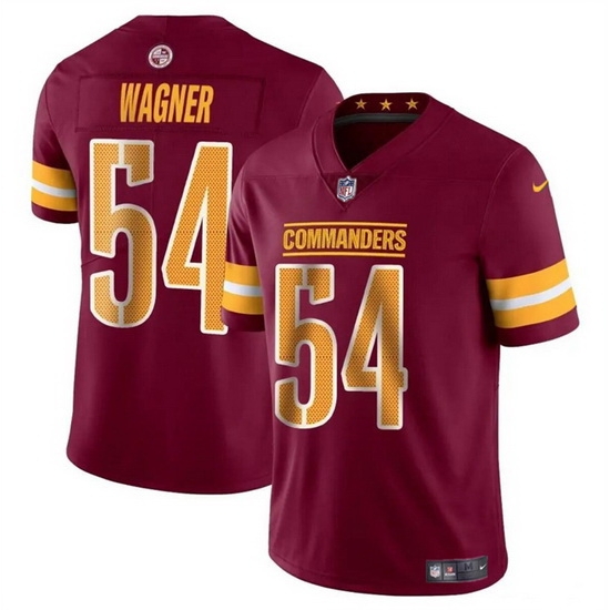Men Washington Commanders 54 Bobby Wagner Burgundy Vapor Limited Stitched Football Jersey Men Washington Commanders 54 Bobby Wagner Burgundy Vapor Limited Stitched Football Jersey