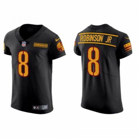 Men Washington Commanders 8 Brian Robinson Jr Black Vapor Limited Stitched Jersey Men Washington Commanders 8 Brian Robinson Jr Black Vapor Limited Stitched Jersey
