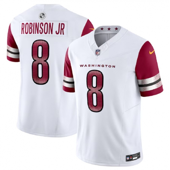 Men Washington Commanders 8 Brian Robinson Jr White 2023 F U S E Vapor Limited Stitched Football Jersey Men Washington Commanders 8 Brian Robinson Jr White 2023 F U S E Vapor Limited Stitched Football Jersey