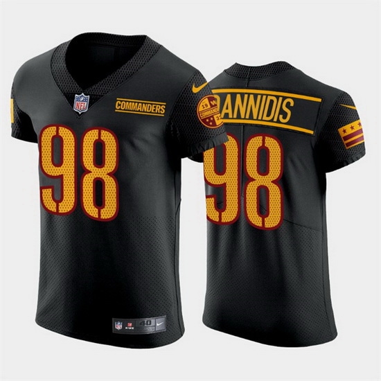 Men Washington Commanders 98 Matt Ioannidis Black Elite Stitched jersey Men Washington Commanders 98 Matt Ioannidis Black Elite Stitched jersey