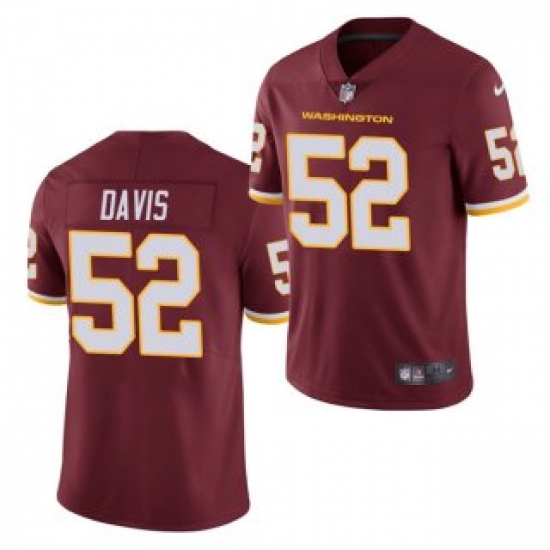 Men Washington Football Team 52 Jamin Davis Burgundy Vapor Untouchable Limited Stitched Jersey Men Washington Football Team 52 Jamin Davis Burgundy Vapor Untouchable Limited Stitched Jersey