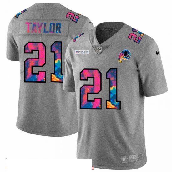 Men Washington Redskins 21 Sean Taylor Men Nike Multi Color 2020 NFL Crucial Catch NFL Jersey Greyheather Men Washington Redskins 21 Sean Taylor Men Nike Multi Color 2020 NFL Crucial Catch NFL Jersey Greyheather