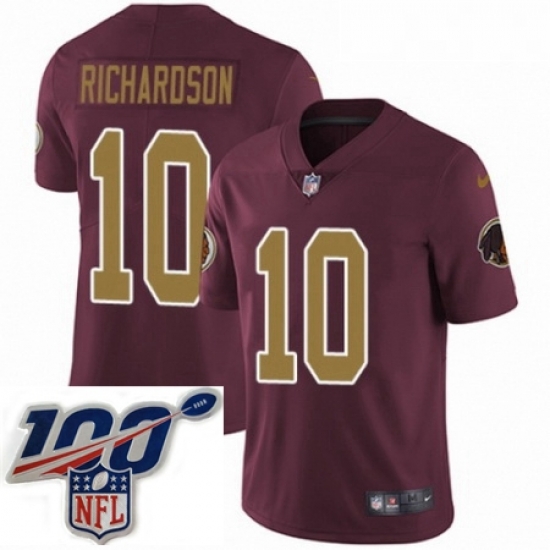 Mens Nike Washington Redskins 10 Paul Richardson Burgundy RedGold Number Alternate 80TH Anniversary Vapor Untouchable Limited Stitched 100th anniversary Ne Mens Nike Washington Redskins 10 Paul Richardson Burgundy RedGold Number Alternate 80TH Anniversary Vapor Untouchable Limited Stitched 100th anniversary Ne