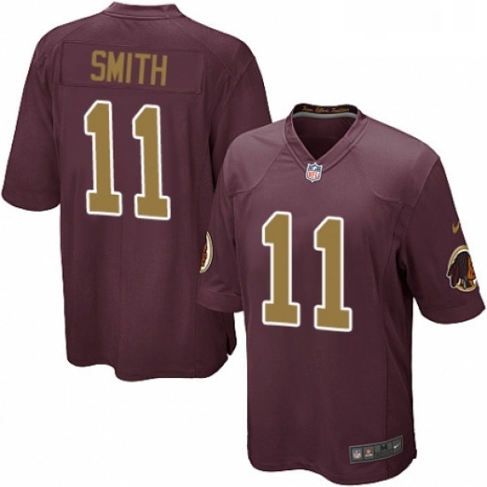 Mens Nike Washington Redskins 11 Alex Smith Game Burgundy RedGold Number Alternate 80TH Anniversary NFL Jersey Mens Nike Washington Redskins 11 Alex Smith Game Burgundy RedGold Number Alternate 80TH Anniversary NFL Jersey