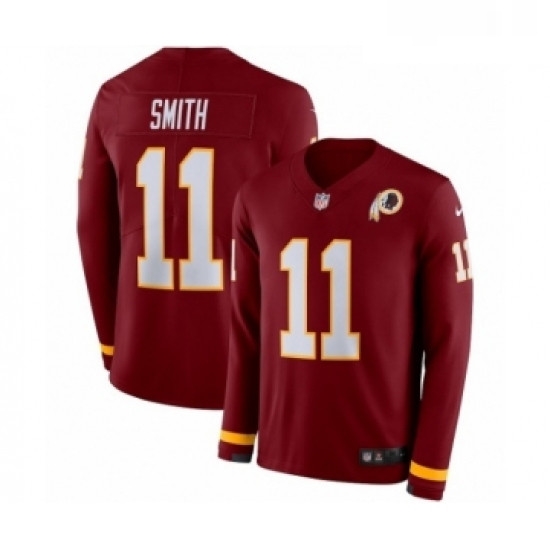 Mens Nike Washington Redskins 11 Alex Smith Limited Burgundy Therma Long Sleeve NFL Jersey Mens Nike Washington Redskins 11 Alex Smith Limited Burgundy Therma Long Sleeve NFL Jersey