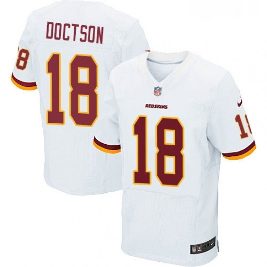 Mens Nike Washington Redskins 18 Josh Doctson Elite White NFL Jersey Mens Nike Washington Redskins 18 Josh Doctson Elite White NFL Jersey