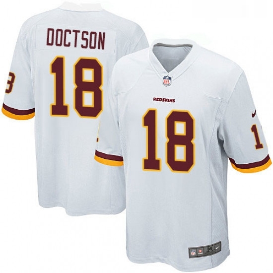 Mens Nike Washington Redskins 18 Josh Doctson Game White NFL Jersey Mens Nike Washington Redskins 18 Josh Doctson Game White NFL Jersey