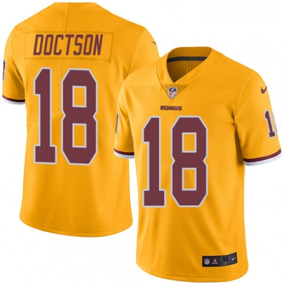 Mens Nike Washington Redskins 18 Josh Doctson Limited Gold Rush Vapor Untouchable NFL Jersey Mens Nike Washington Redskins 18 Josh Doctson Limited Gold Rush Vapor Untouchable NFL Jersey