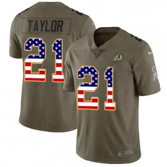 Mens Nike Washington Redskins 21 Sean Taylor Limited OliveUSA Flag 2017 Salute to Service NFL Jersey Mens Nike Washington Redskins 21 Sean Taylor Limited OliveUSA Flag 2017 Salute to Service NFL Jersey