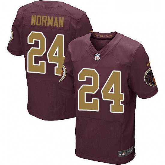 Mens Nike Washington Redskins 24 Josh Norman Elite Burgundy RedGold Number Alternate 80TH Anniversary NFL Jersey Mens Nike Washington Redskins 24 Josh Norman Elite Burgundy RedGold Number Alternate 80TH Anniversary NFL Jersey