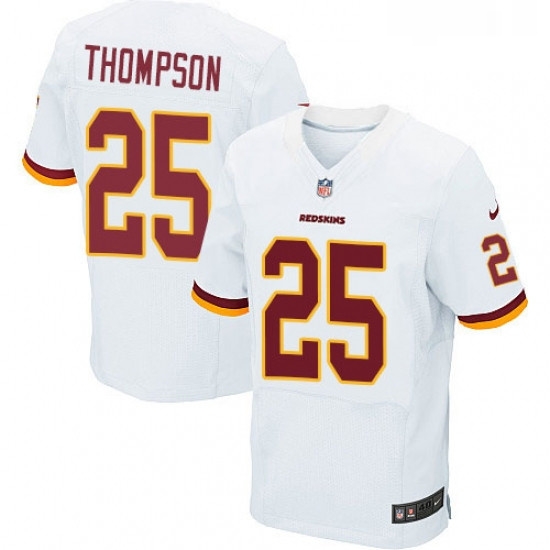Mens Nike Washington Redskins 25 Chris Thompson Elite White NFL Jersey Mens Nike Washington Redskins 25 Chris Thompson Elite White NFL Jersey