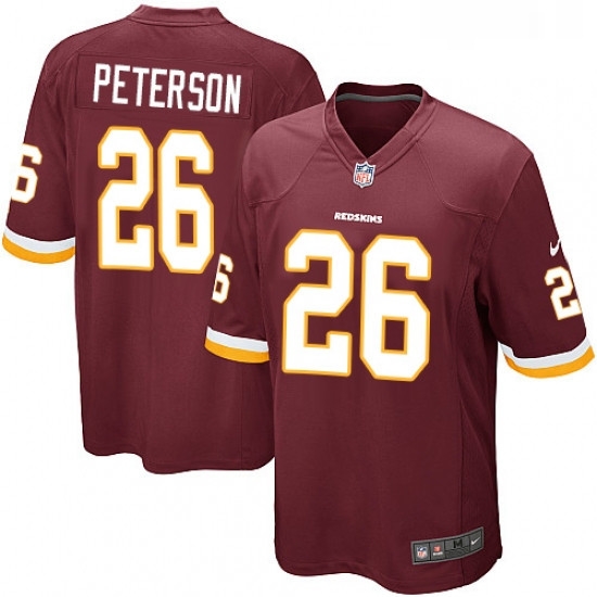 Mens Nike Washington Redskins 26 Adrian Peterson Game Burgundy Red Team Color NFL Jersey Mens Nike Washington Redskins 26 Adrian Peterson Game Burgundy Red Team Color NFL Jersey