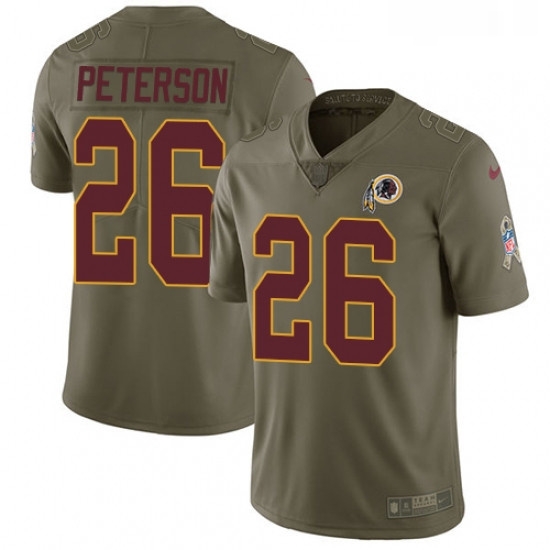 Mens Nike Washington Redskins 26 Adrian Peterson Limited Olive 2017 Salute to Service NFL Jersey Mens Nike Washington Redskins 26 Adrian Peterson Limited Olive 2017 Salute to Service NFL Jersey