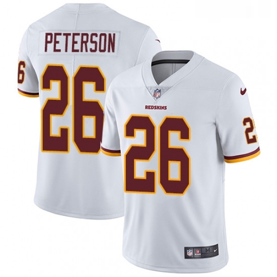 Mens Nike Washington Redskins 26 Adrian Peterson White Vapor Untouchable Limited Player NFL Jersey Mens Nike Washington Redskins 26 Adrian Peterson White Vapor Untouchable Limited Player NFL Jersey