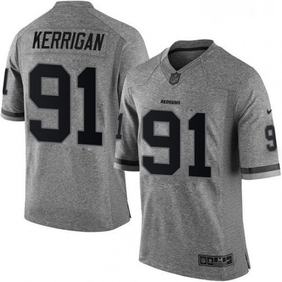 Mens Nike Washington Redskins 91 Ryan Kerrigan Limited Gray Gridiron NFL Jersey Mens Nike Washington Redskins 91 Ryan Kerrigan Limited Gray Gridiron NFL Jersey