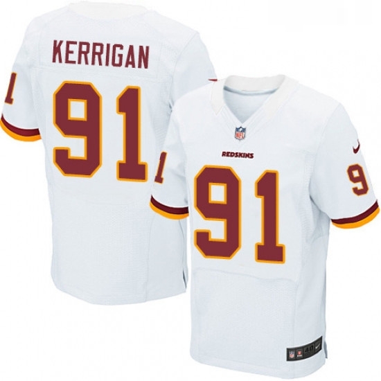 Mens Nike Washington Redskins 91 Ryan Kerrigan New Elite White NFL Jersey Mens Nike Washington Redskins 91 Ryan Kerrigan New Elite White NFL Jersey