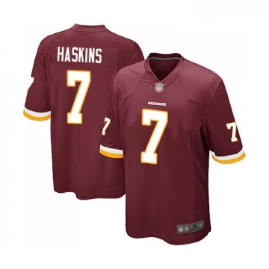 Mens Washington Redskins 7 Dwayne Haskins Game Burgundy Red Team Color Football Jersey Mens Washington Redskins 7 Dwayne Haskins Game Burgundy Red Team Color Football Jersey
