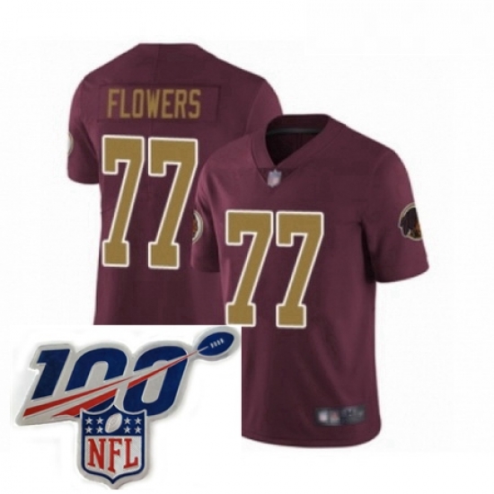 Mens Washington Redskins 77 Ereck Flowers Burgundy Red Gold Number Alternate 80TH Anniversary Vapor Untouchable Limited Stitched 100th anniversary Neck Pat Mens Washington Redskins 77 Ereck Flowers Burgundy Red Gold Number Alternate 80TH Anniversary Vapor Untouchable Limited Stitched 100th anniversary Neck Pat