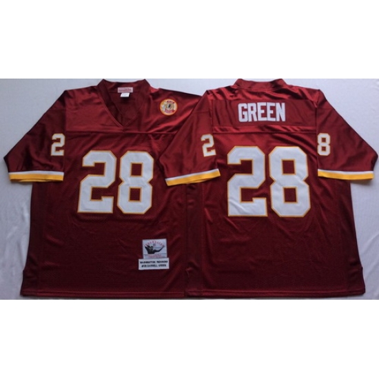 Mitchell And Ness Redskins #28 Darrell Green Red Throwback Stitched NFL Jersey Mitchell And Ness Redskins #28 Darrell Green Red Throwback Stitched NFL Jersey
