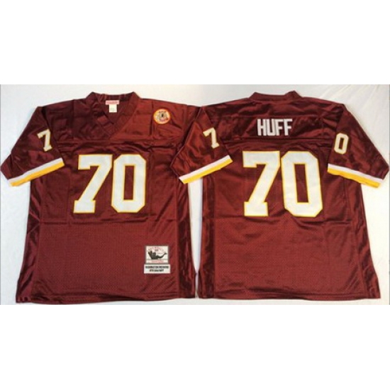 Mitchell&Ness Redskins 70 Sam Huff Red Throwback Stitched NFL Jersey Mitchell&Ness Redskins 70 Sam Huff Red Throwback Stitched NFL Jersey