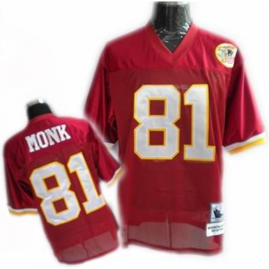 MitchellandNess Washington Redskins 81 MONK Authentic Throwback Jersey red MitchellandNess Washington Redskins 81 MONK Authentic Throwback Jersey red