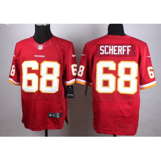 New Washington Redskins #68 Scherff Burgundy Red Team Color Men Stitched NFL Elite jersey New Washington Redskins #68 Scherff Burgundy Red Team Color Men Stitched NFL Elite jersey