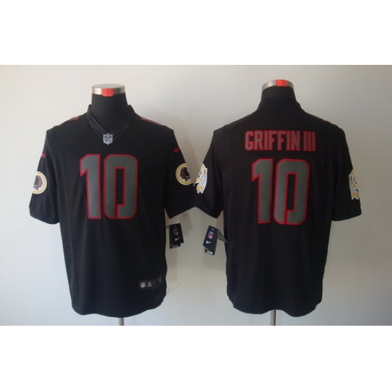 Nike NFL Washington Redskins #10 Robert Griffin III Black Jerseys(Impact Limited) Nike NFL Washington Redskins #10 Robert Griffin III Black Jerseys(Impact Limited)