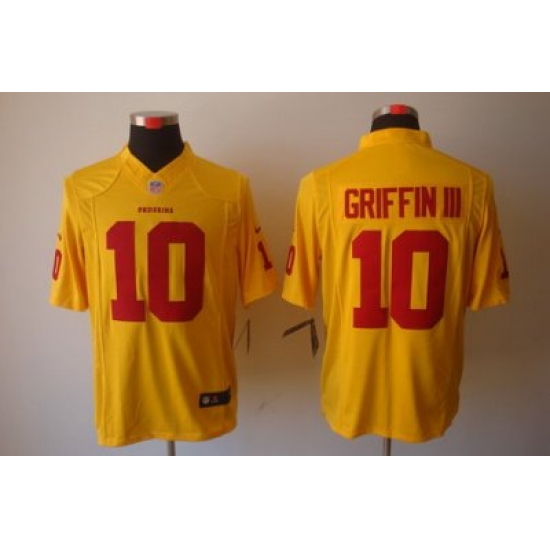 Nike NFL Washington Redskins #10 Robert Griffin III Yellow Color LIMITED NFL Jerseys Nike NFL Washington Redskins #10 Robert Griffin III Yellow Color LIMITED NFL Jerseys