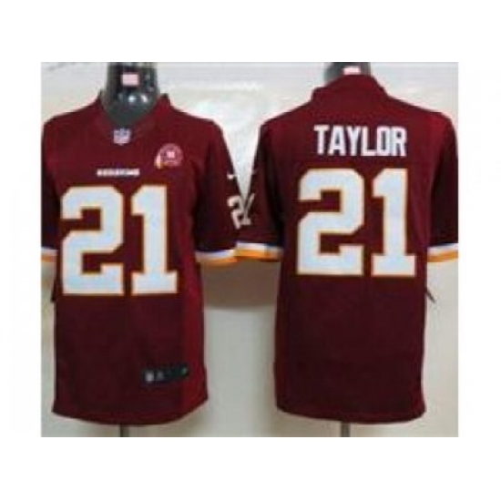 Nike NFL Washington Redskins #21 Fred Taylor red Jersey W 80TH Pa-tch(Limited) Nike NFL Washington Redskins #21 Fred Taylor red Jersey W 80TH Pa-tch(Limited)