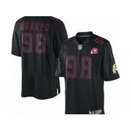 Nike NFL Washington Redskins #98 Brian Orakpo Black Jersey W Patch(Impact Limited) Nike NFL Washington Redskins #98 Brian Orakpo Black Jersey W Patch(Impact Limited)