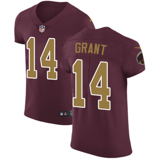 Nike Redskins #14 Ryan Grant Burgundy Red Alternate Mens Stitched NFL Vapor Untouchable Elite Jersey Nike Redskins #14 Ryan Grant Burgundy Red Alternate Mens Stitched NFL Vapor Untouchable Elite Jersey