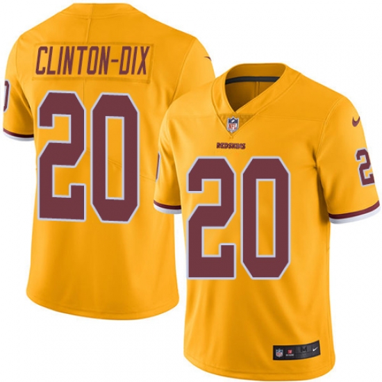 Nike Redskins #20 Ha Ha Clinton Dix Gold Men Stitched NFL Limited Rush Jersey Nike Redskins #20 Ha Ha Clinton Dix Gold Men Stitched NFL Limited Rush Jersey