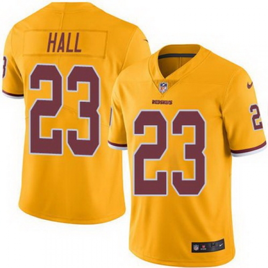 Nike Redskins #23 DeAngelo Hall Gold Mens Stitched NFL Limited Rush Jersey Nike Redskins #23 DeAngelo Hall Gold Mens Stitched NFL Limited Rush Jersey