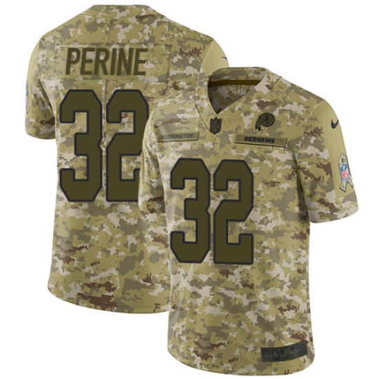 Nike Redskins #32 Samaje Perine Camo Men Stitched NFL Limited 2018 Salute To Service Jersey Nike Redskins #32 Samaje Perine Camo Men Stitched NFL Limited 2018 Salute To Service Jersey