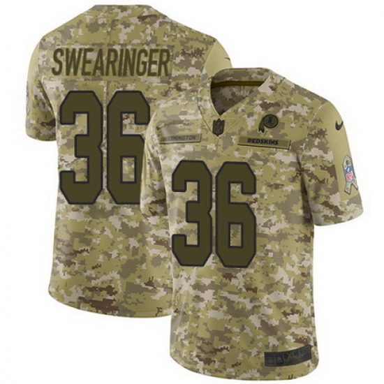 Nike Redskins #36 D J Swearinger Camo Mens Stitched NFL Limited 2018 Salute To Service Jersey Nike Redskins #36 D J Swearinger Camo Mens Stitched NFL Limited 2018 Salute To Service Jersey