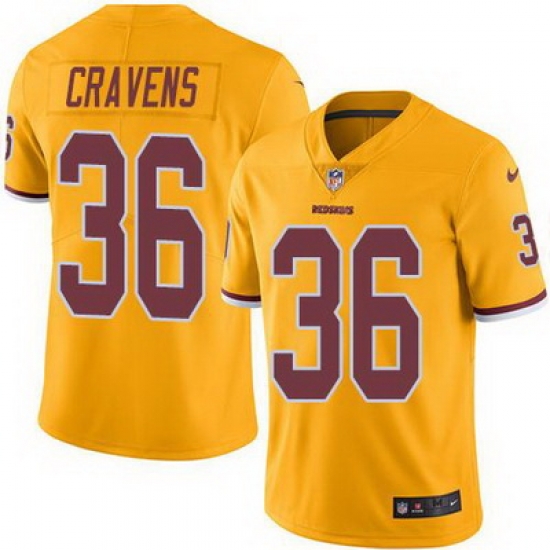 Nike Redskins #36 Su 27a Cravens Gold Mens Stitched NFL Limited Rush Jersey Nike Redskins #36 Su 27a Cravens Gold Mens Stitched NFL Limited Rush Jersey