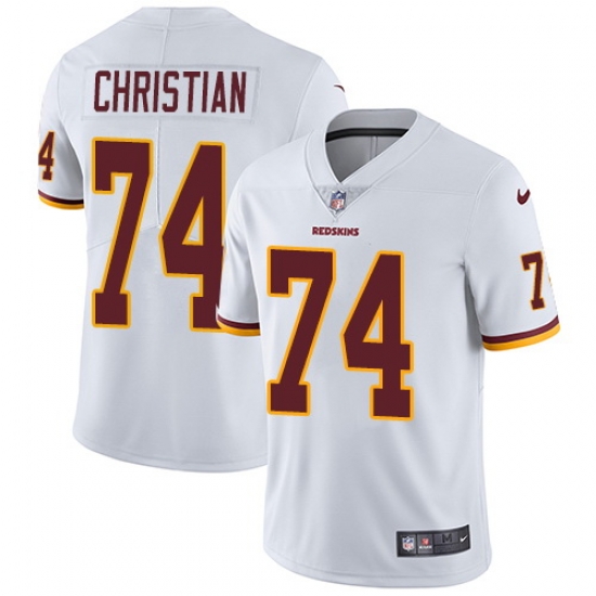 Nike Redskins #74 Geron Christian White Mens Stitched NFL Vapor Untouchable Limited Jersey Nike Redskins #74 Geron Christian White Mens Stitched NFL Vapor Untouchable Limited Jersey