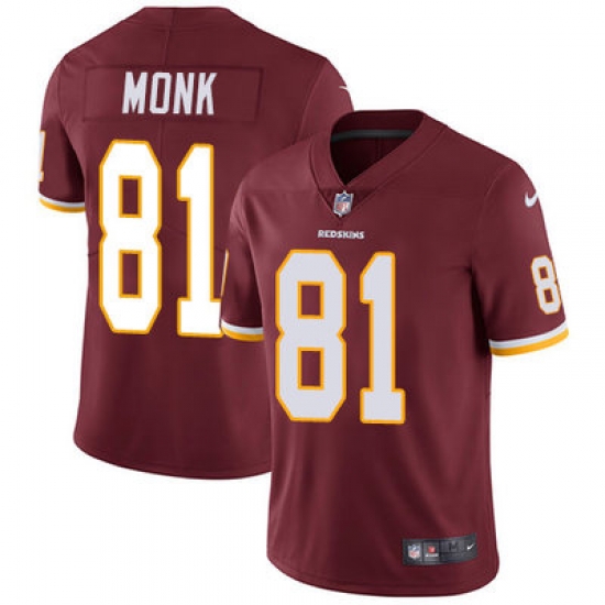Nike Redskins #81 Art Monk Burgundy Red Team Color Mens Stitched NFL Vapor Untouchable Limited Jersey Nike Redskins #81 Art Monk Burgundy Red Team Color Mens Stitched NFL Vapor Untouchable Limited Jersey